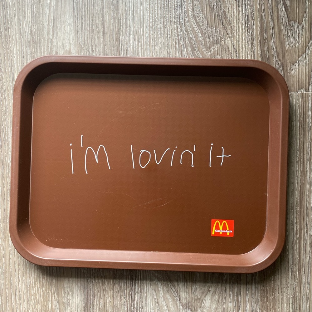 Travis Scott x McDonalds Cactus Jack Tray